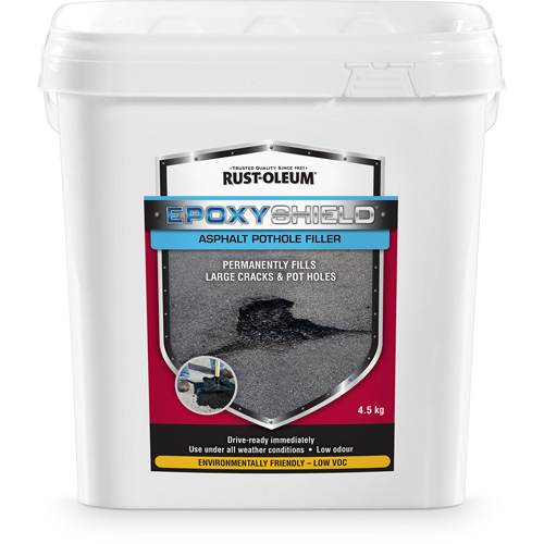 Remplisseur de nids-de-poule dasphalte EpoxyShield, Seau, Noir GTA Hardware Inc