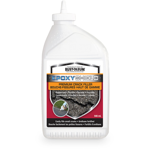 Mat&eacute;riau de remplissage de fissures caoutchout&eacute; de qualit&eacute; sup&eacute;rieure EpoxyShield, Bouteille, Noir GTA Hardware Inc