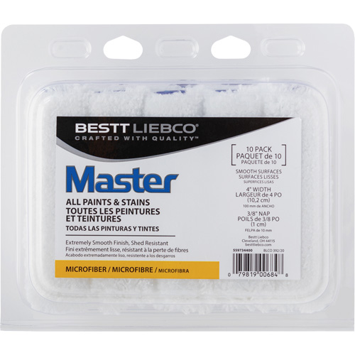 Couvre-rouleau en microfibre Master, Nap 10 mm (3/8"), 101,6 mm (4") l GTA Hardware Inc