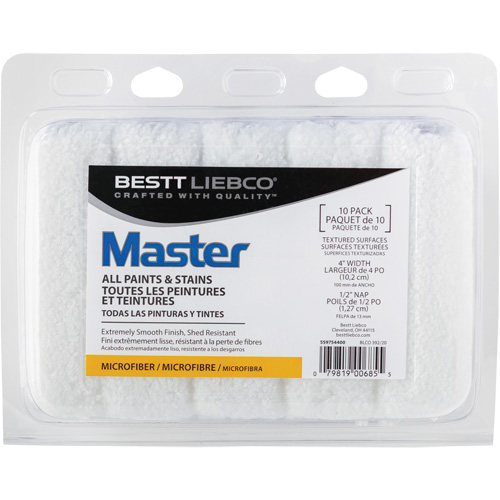 Couvre-rouleau en microfibre Master, Nap 13 mm (1/2"), 101,6 mm (4") l GTA Hardware Inc