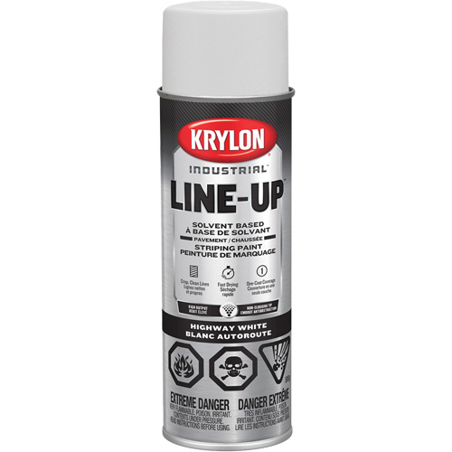 Professional Solvent-Based Marking Paint, White, 18 oz., Aerosol Can GTA Hardware Inc