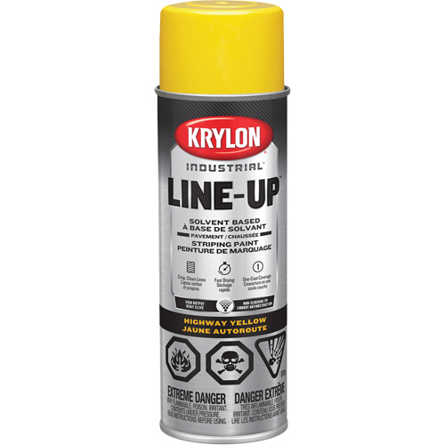 Peinture de marquage professionnelle &agrave; base de solvant, Jaune, 18 oz, Canette a&eacute;rosol GTA Hardware Inc