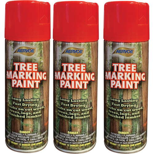 Aervoe 690 Fluorescent Tree Marking Paint, Fluorescent Red, 16 oz. GTA Hardware Inc