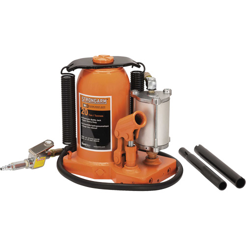380C Bottle Jack, 20 Ton(s), Air Hydraulic, 20-5/8" Raised Height GTA Hardware Inc