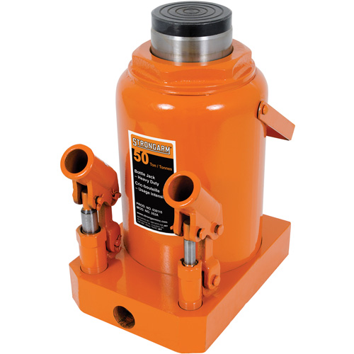 352A Bottle Jack, 50 tons, Manual Hydraulic, 19-3/4" Raised Height GTA Hardware Inc