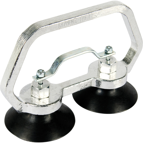 Appareils &agrave; ventouses - Ventouse double industrielle, 30 lb Capacit&eacute;, 3", Barre &agrave; tirer, 7" Longueur de la manche GTA Hardware Inc