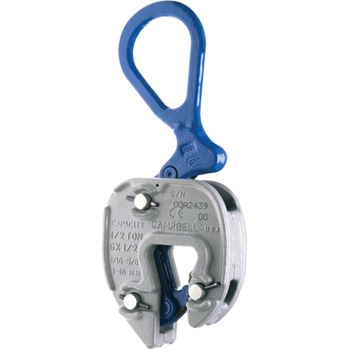 GX Lifting Clamps, 6000 lbs. (3 tons) Working Load Limit, 1/16" - 1" Jaw Opening GTA Hardware Inc