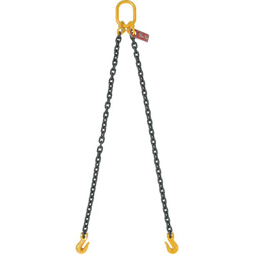 &eacute;lingues en chaîne, chaîne 80, Double branches, crochets Oblong et &eacute;chappement, 5/8" x 5' GTA Hardware Inc