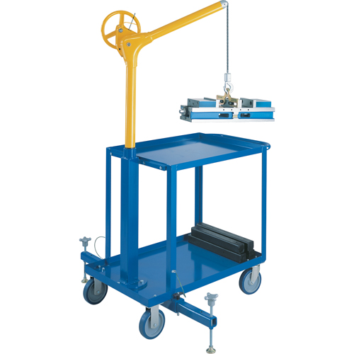Tall Industrial Lifting Device with Mobile Cart, 500 lbs. (0.25 tons) Capacity GTA Hardware Inc