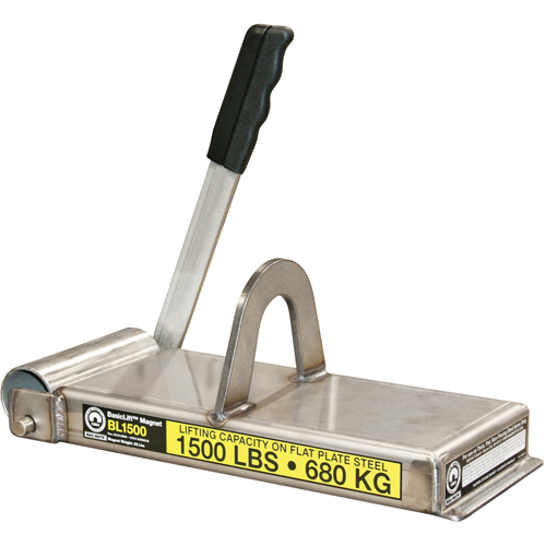 &eacute;lectro-aimants de levage de base, Capacit&eacute; de retenue 1500 lb (0,75 tonne), 14-1/2" lo x 5-5/8" la x 5-1/2" h GTA Hardware Inc
