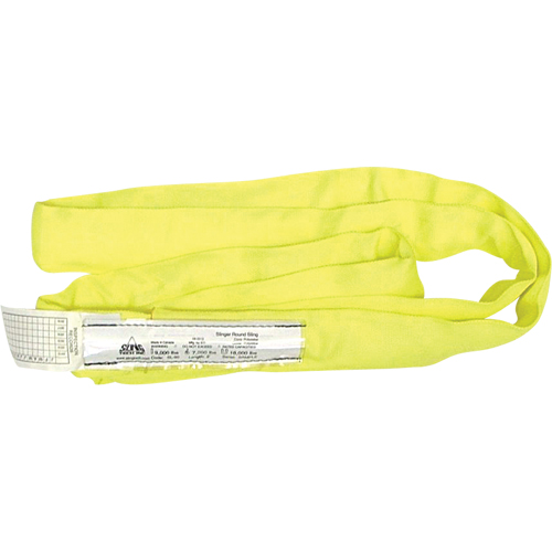 Round Slings, Yellow, 2" W x 6' L, 9000 lbs. Vertical Load GTA Hardware Inc