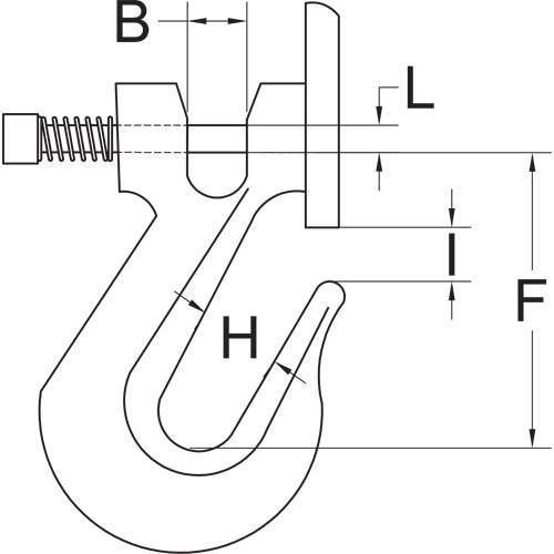 Clevis Grab Hook with Latch - Grade 70 GTA Hardware Inc