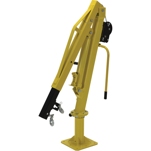 Grue &agrave; fl&egrave;che pour camion actionn&eacute;e par treuil, Capacit&eacute; de 500 lb (0,25 tonne), Limite de 102' GTA Hardware Inc