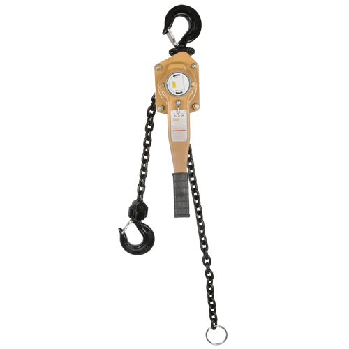 Heavy Duty Gold Series Lever Chain Hoist, 10' Lift, 12000 lbs. (6 tons) Capacity, Alloy Steel Chain GTA Hardware Inc