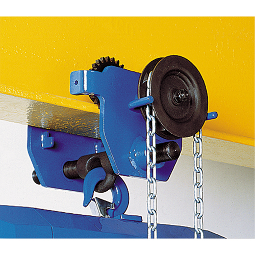 Corso&reg; Geared Trolley, 4000 lbs. (2 tons) Capacity, 2-3/5" - 8-2/3" GTA Hardware Inc