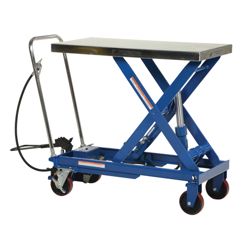 Pneumatic Hydraulic Scissor Lift Table, Steel, 39-1/2" L x 20" W, 1750 lbs. Cap. GTA Hardware Inc