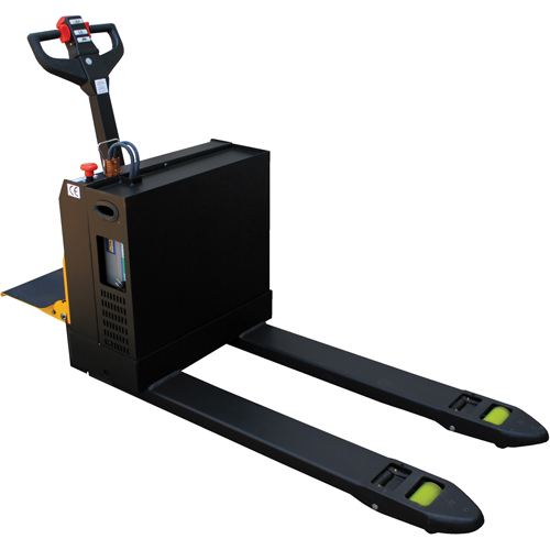 Transpalette &eacute;lectrique motoris&eacute; a/plateforme &agrave; conducteur debout, Capacit&eacute; 4500 lb, 48" lo x 30,25" la GTA Hardware Inc