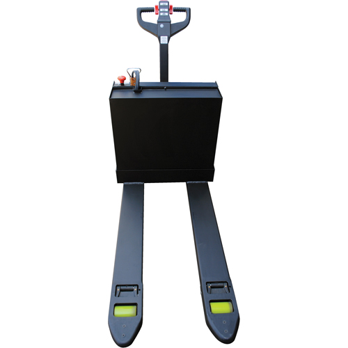 Transpalette &eacute;lectrique motoris&eacute; a/plateforme &agrave; conducteur debout, Capacit&eacute; 4500 lb, 48" lo x 30,25" la GTA Hardware Inc