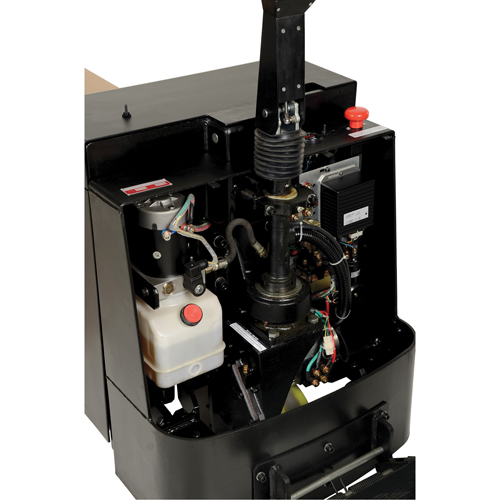 Transpalette &eacute;lectrique motoris&eacute; a/plateforme &agrave; conducteur debout, Capacit&eacute; 4500 lb, 96" lo x 30" la GTA Hardware Inc