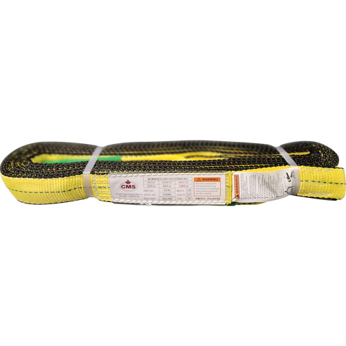 &eacute;lingue en sangle de polyester, Pli Double, Oeillets renvers&eacute;s, Type 4, 2" la x 20' lo, Capacit&eacute; verticale 6400 lb GTA Hardware Inc