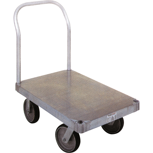 Aluminum Platform Truck, 24" W x 48" L, 2000 lbs. Cap., Rubber Wheels GTA Hardware Inc