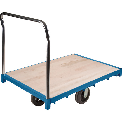 Chariot &agrave; plateforme robuste, 48" lo x 24" la x Capacit&eacute; 2000 lb, Roues en Caoutchouc GTA Hardware Inc