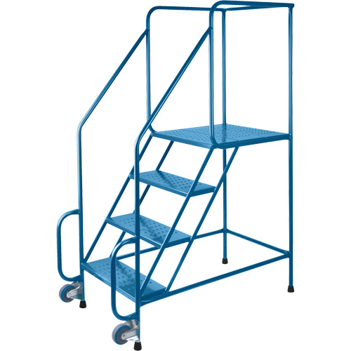&eacute;chelles Tilt-N-Roll, Acier, 4 marches, Largeur 22", 24" p x 38" h marche pali&egrave;re GTA Hardware Inc