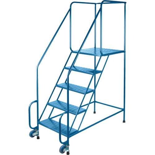 Tilt-N-Roll Ladders, Steel, 6 Steps, 22" Wide, 24" D x 56" H Top Step GTA Hardware Inc