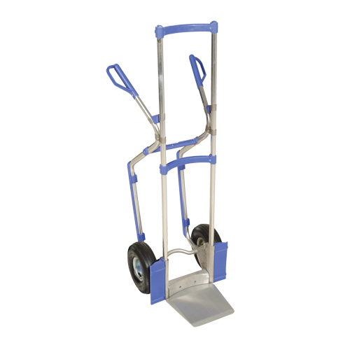 Ergonomic Hand Truck, Combination Handle, Aluminum, 52" Height, 350 lbs. Capacity GTA Hardware Inc