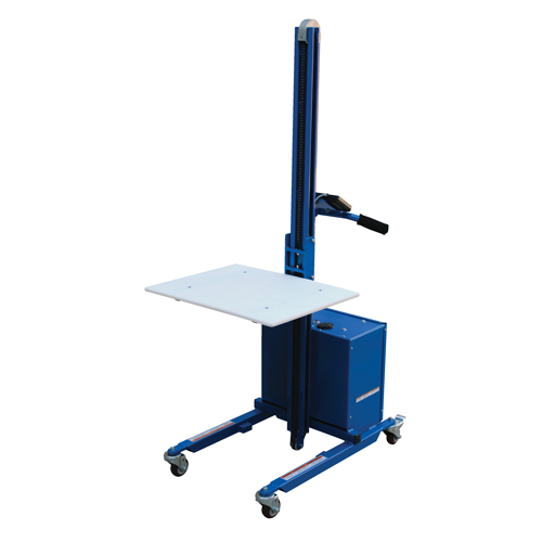 Gerbeur &agrave; plateforme &agrave; &eacute;l&eacute;vation rapide, M&eacute;canisme &eacute;lectrique, Capacit&eacute; de 175 lb, Levage max de 57" GTA Hardware Inc