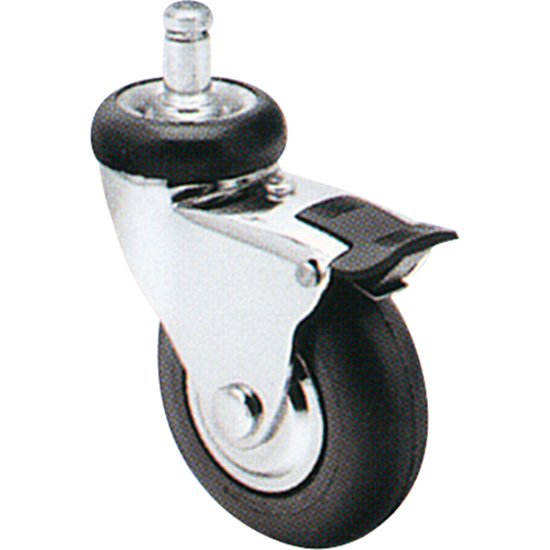 Comfort Roll Caster, Swivel with Brake, 2" (51 mm) Dia., 125 lbs. (57 kg.) Capacity GTA Hardware Inc
