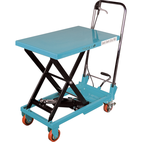 Heavy-Duty Hydraulic Scissor Lift Table, 27-1/2" L x 17-3/4" W, Steel, 330 lbs. Capacity GTA Hardware Inc
