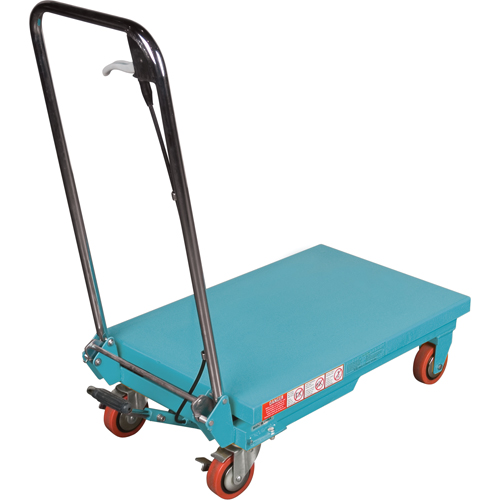 Heavy-Duty Hydraulic Scissor Lift Table, 27-1/2" L x 17-3/4" W, Steel, 330 lbs. Capacity GTA Hardware Inc