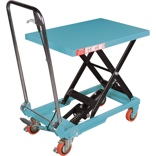 Heavy-Duty Hydraulic Scissor Lift Table, 27-1/2" L x 17-3/4" W, Steel, 330 lbs. Capacity GTA Hardware Inc