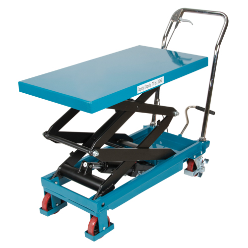 Heavy-Duty Hydraulic Scissor Lift Table, 35-3/4" L x 19-3/4" W, Steel, 770 lbs. Capacity GTA Hardware Inc