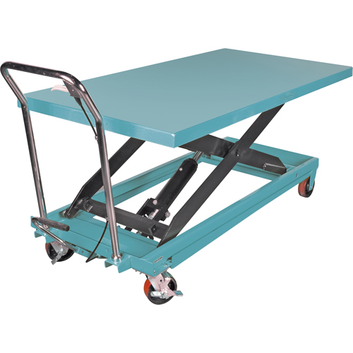 Heavy-Duty Hydraulic Scissor Lift Table, 63" L x 31-7/8" W, Steel, 1100 lbs. Capacity GTA Hardware Inc