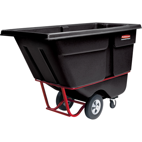 Chariot basculeur en acier, Poly&eacute;thyl&egrave;ne, 1 vg³, Capacit&eacute; de charge de 1250 lb GTA Hardware Inc