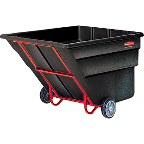 Chariot basculeur en acier, Poly&eacute;thyl&egrave;ne, 2 vg³, Capacit&eacute; de charge de 2300 lb GTA Hardware Inc