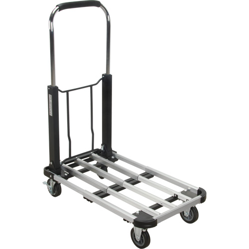 Foldable Platform Trucks, Aluminum, 300 lbs., 28" L x 16" W, 32" High GTA Hardware Inc