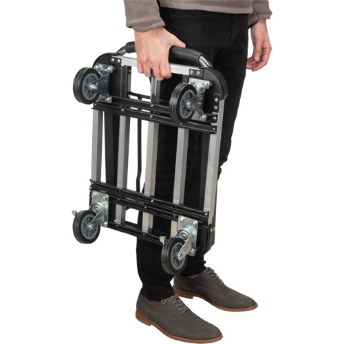 Foldable Platform Trucks, Aluminum, 300 lbs., 28" L x 16" W, 32" High GTA Hardware Inc