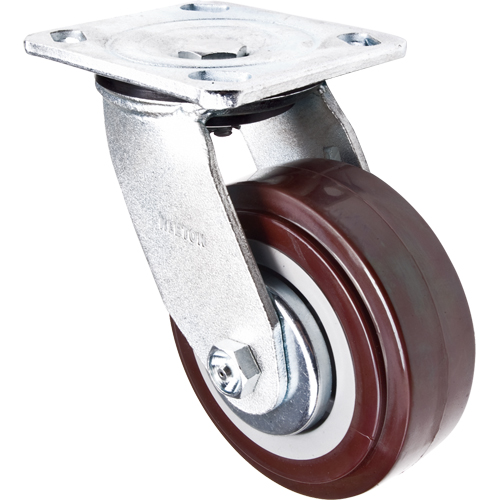 Caster, Swivel, 5" (127 mm), Polyurethane, 650 lbs. (294 kg.) GTA Hardware Inc