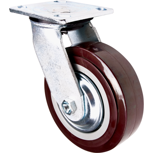 Roulette, Pivotant, 6" (152,4 mm), Polyur&eacute;thane, 850 lb (385 kg) GTA Hardware Inc