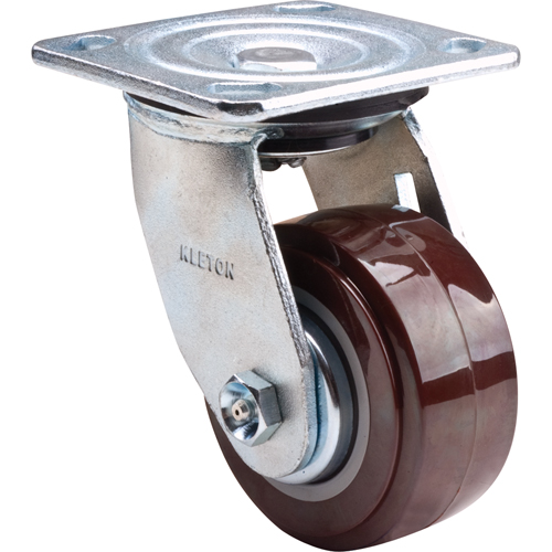 Roulette, Pivotant, 4" (101,6 mm), Polyur&eacute;thane,  GTA Hardware Inc