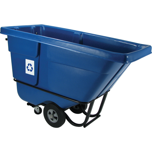 Chariot basculeur en acier, Poly&eacute;thyl&egrave;ne, 1/2 vg³, Capacit&eacute; de charge de 850 lb GTA Hardware Inc