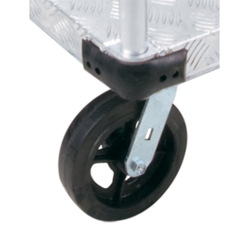 Aluminum Platform Truck, 24" W x 36" L, 2000 lbs. Cap., Mold-on Rubber Wheels GTA Hardware Inc