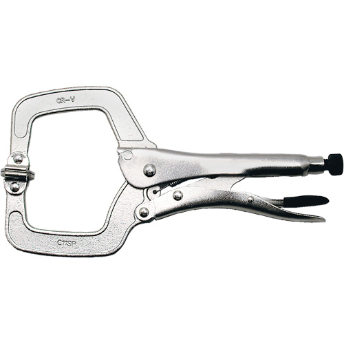 Super Heavy-Duty Locking C-Clamp with Swivel Pad, 11" (279 mm) Capacity GTA Hardware Inc