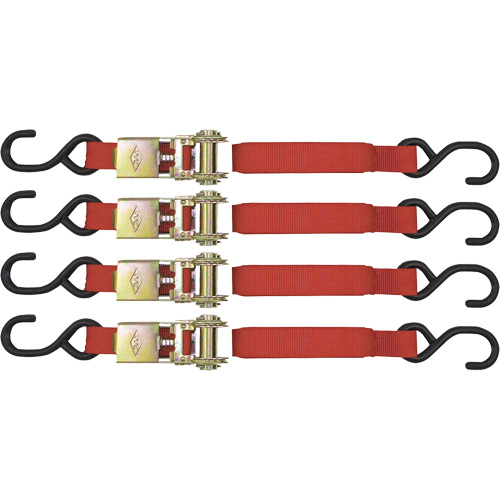 ITD-1154R Ensemble d'arrimage &agrave; cliquet, Crochet en S, 1" , 15' , Charge d'utilisation max. 1500 lb (680 kg) GTA Hardware Inc