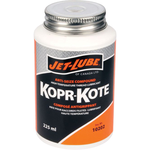 Compos&eacute; pour les colliers de forage et joints doutillage sur les chantiers p&eacute;trolif&egrave;res Kopr-Kote, 225 ml, Canette &agrave; dessus brosse, 450°F (232°C) Temp max. GTA Hardware Inc