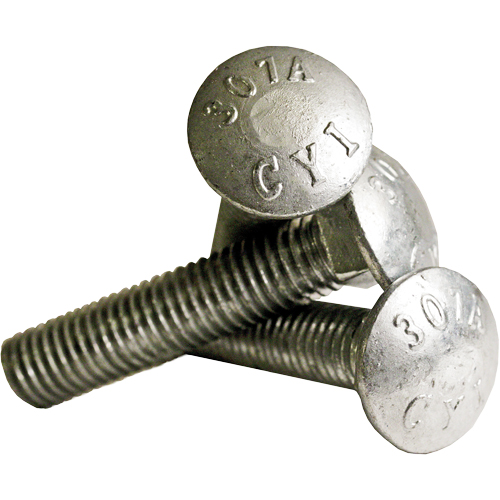 Boulon de carrosserie &agrave; filet complet, 5/16" x 2-1/2" lo, Galvanis&eacute;, Cors&eacute; GTA Hardware Inc