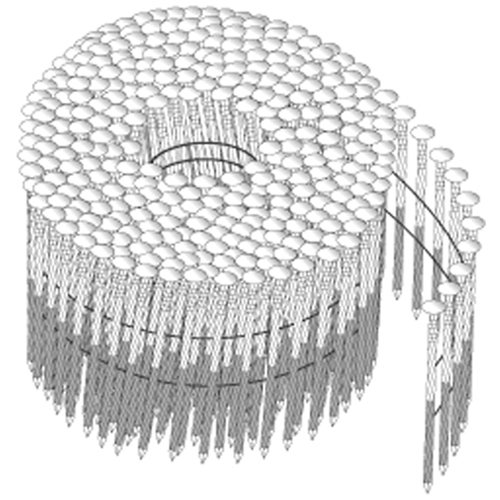 Clous en rouleaux 15°, fil soud&eacute; GTA Hardware Inc